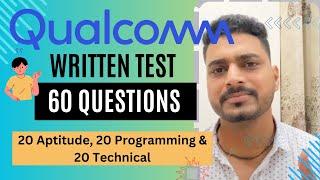 Qualcomm Interview Online Test Questions | VLSI Questions | 60 Questions | Jashan Jain
