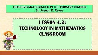 TECHNOLOGY IN MATH CLASSROOM | TEACHING MATH IN PRIMARY GRADES