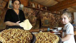 Chak Chak - Popular Oriental sweet. Village Life in Karachay-Cherkessia