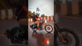 SUNSET on ROYAL ENFIELD CLASSIC #ytshorts #youtubeshorts #viralshorts