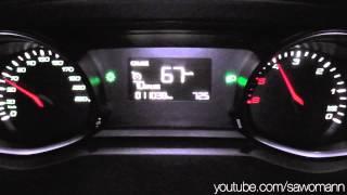 2014 Peugeot 308 1,6l e HDi 115 HP 0-100 km/h Acceleration GPS