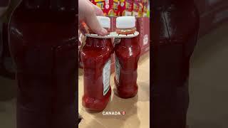 Costco  vs  -- Heinz Ketchup #costco #groceryshopping #canada #usa #inflation