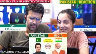 Pakistani Couple Reacts To India vs Pakistan | Country Comparison | 2022