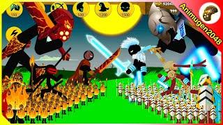 STICK FIGURE LAVA vs️VOLTAIC, WRATHNA, XENOPHON, SHADOWRATH | Stick War Legacy Mod | Animugen2048