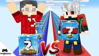 MİNECRAFT PUBG VS BRAWL STARS ŞANS BLOKLARI YARIŞI