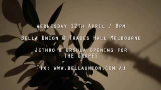 Coming to Bella Union April 12! Opening for The Grapes.