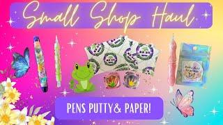 Small Shop Haul - Pens, Putty and Paper!! Diamond painting accessories!