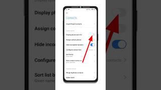 How to enable contact number display photos and info | contact number setting #shorts