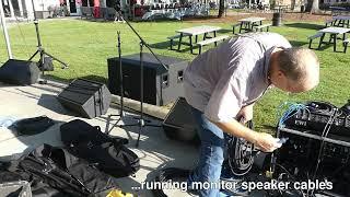 Sound system setup for the one:40 band at an Oktoberfest event using an A&H QU-16  - Event Video 52