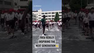 Fred Kerley inspiring the next generation 