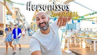 Hersonissos Crete, Chersonissos Kreta, walking tour 4K, vlog, Greece travel guide 2025
