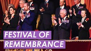 Princess of Wales Joins King Charles at Festival of Remembrance event