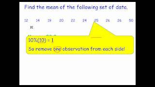 AP Statistics: Trimmed Mean