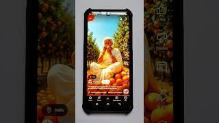 Grandmother Eating Orange And Showing In Mobile Gadgets #shorts #gadgets