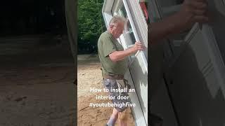 How To Install An Exterior Door #carpenter #carpentry #woodworking #youtube #youtubeshorts #shorts