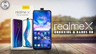 Realme X w/ Pop Up Selfie Camera & Multiple Upgrades - Unboxing & Hands On (Indian Retail Unit)