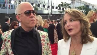 Ryan Murphy and Nina Jacobson ('The People v. O.J. Simpson') on 2016 Creative Arts Emmys red carpet