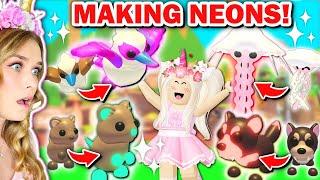 Turning ALL *NEW* PETS NEON In Adopt Me! (Roblox)