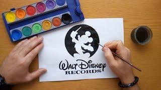 Walt Disney Records logo - painting