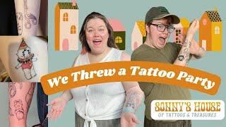 WE THREW A TATTOO PARTY | Silly Little Weekend Vlog
