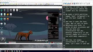 Puppy Linux Installation - An adventurer's guide to installing FOSSAPUP 64bit