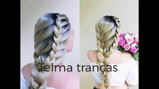 Penteado com trança, penteado comercial, fácil e rápido - Telma tranças