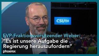 CSU-Parteitag: Interview mit Manfred Weber (CSU/EVP)