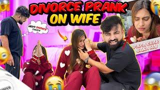 DIV*RCE PRANK ON WIFE || SWATI BEHOSH HOGYI || RajatSwatiVlogs