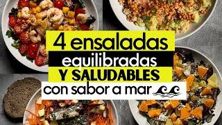 4 RECETAS DE ENSALADAS EQUILIBRADAS Y SALUDABLES