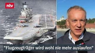 "Flugzeugträger wird wohl nie mehr auslaufen" - Munz zu russischer Pannenschiff-Crew | ntv