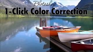 1-click color correction in Photoshop