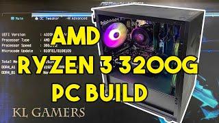 AMD Ryzen 3 3200G ASRock A320M HDV R4.0 GTX 1650 Gaming PC Build