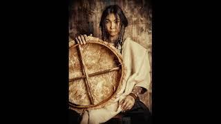 Shamanic Journey Drumming - 10 Minutes Solo w\ Remo Buffalo Drum, Rattles & Callout - Binaural