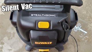 New Silent DEWALT Wet/Dry Vacuum with StealthSonic Ultra-Quiet Technology DXV12P-QT & DXV09P-QTA