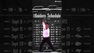 #lasvegasraiders 2024 schedule release #raidernation #nfl #blackfriday