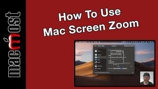 How To Use Mac Screen Zoom (MacMost #1907)