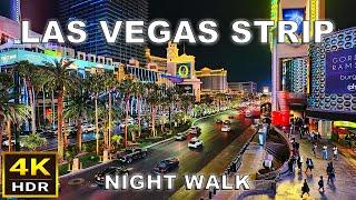 [4K HDR] Las Vegas Strip Night Walking Tour | February 2025 | Las Vegas, Nevada