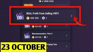 Real Profit From Selling Virtual Real Estate Tapswap code | 23 october tapswap video code