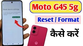 Moto g45 5g ko reset kaise kare / moto g45 full reset / moto g45 5g factory data reset