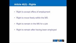 Article 45 - Free Movement of Workers