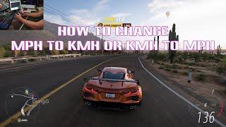 Forza Horizon 5 - How to change MPH to KMH or KMH to MPH