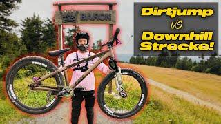 Geht das? Mit dem 26“ Dirtjump Bike auf Downhill Strecken!