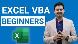 Excel VBA Tutorial for BEGINNERS [VBA Macros in Excel]