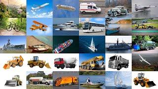 Vehicle Vocabulary in English: Learn the Names and Types of Trucks, Ships and Boats