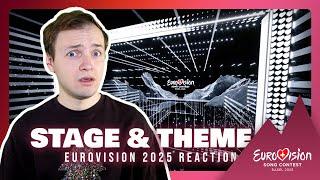 WHAT IS THAT? Let's talk about Eurovision 2025 Theme Artwork, Stage Design & Audio Theme | REACTION