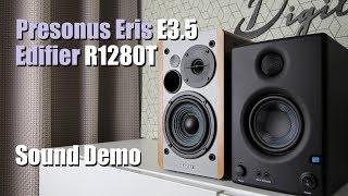 Presonus Eris E3.5 vs Edifier R1280T  ||  Sound Demo w/ Bass Test