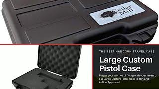 Cedar Mill Firearms Large Custom Pistol Case with Pick & Pluck Foam: The Best Handgun Travel Case