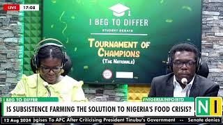 I Beg To Differ: "Is Subsistence Farming the Solution to Nigeria's Food Crisis?"