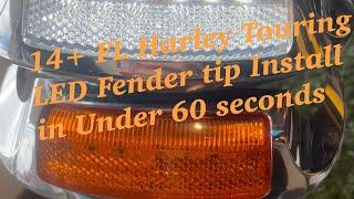 2014-2022 Harley Touring FLHT/K FLHR Custom Dynamics Fender Tip Install in under 60 seconds