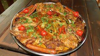 Мясное ассорти на костре. Мясное ассорти по хорватски.